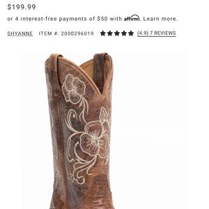 Shyanne boots- women’s size 7